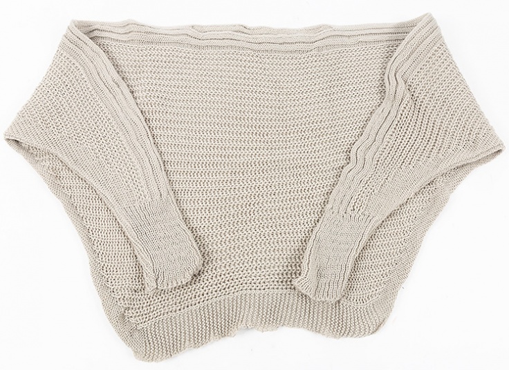 نیم تنه بافت یقه گرد