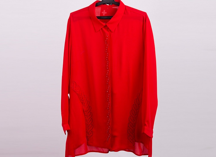 شومیز بلند کرپ حریر زنانه