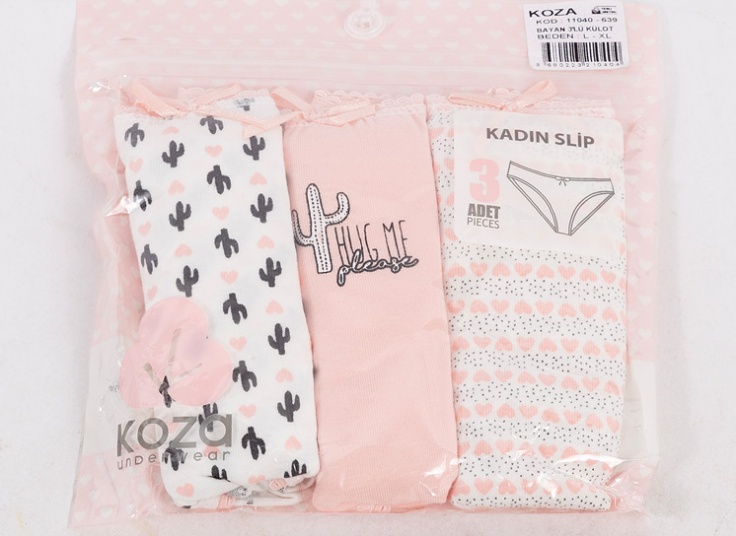 پک سه عددی لباس زیر زنانه KOZA