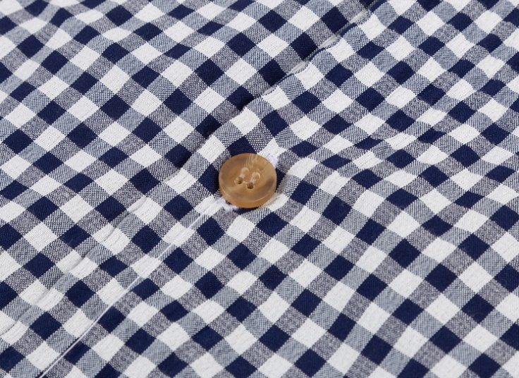 پیراهن یقه انگلیسی چهارخونه Salvatore Ferragamo