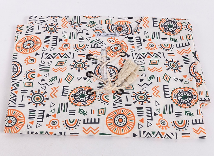 تونیک طرحدار جلو بسته