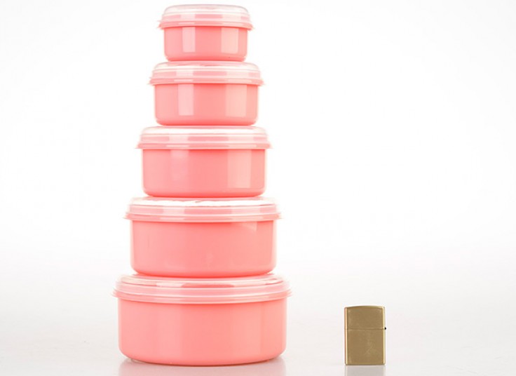 ظرف 5 تکه درب دار Kave Plast