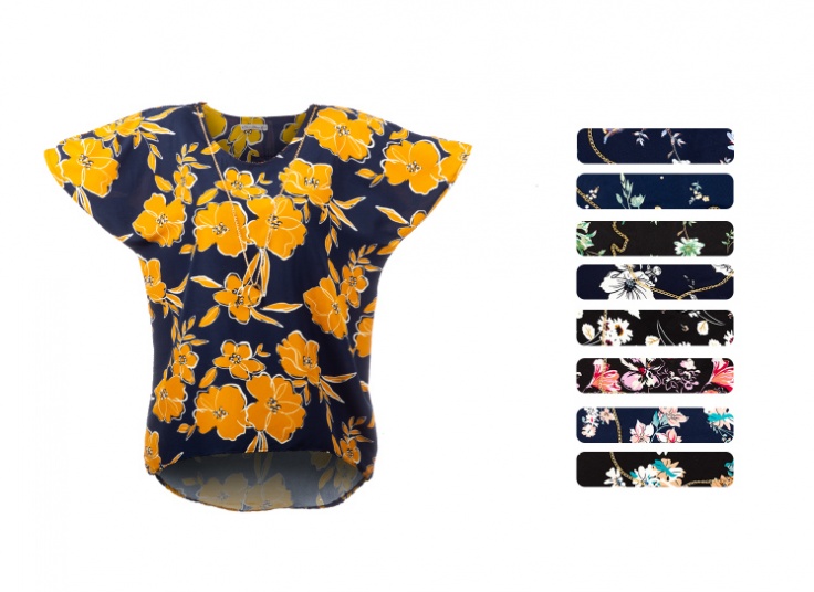 تونیک نخی گلدار