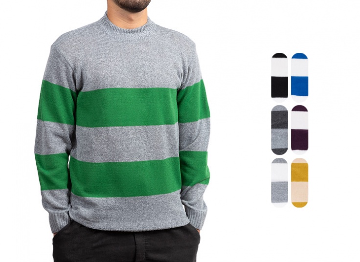 بلوز بافت راه راه مردانه