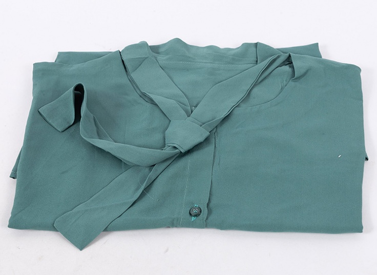 بلوز حریر یقه کراواتی کد 11456