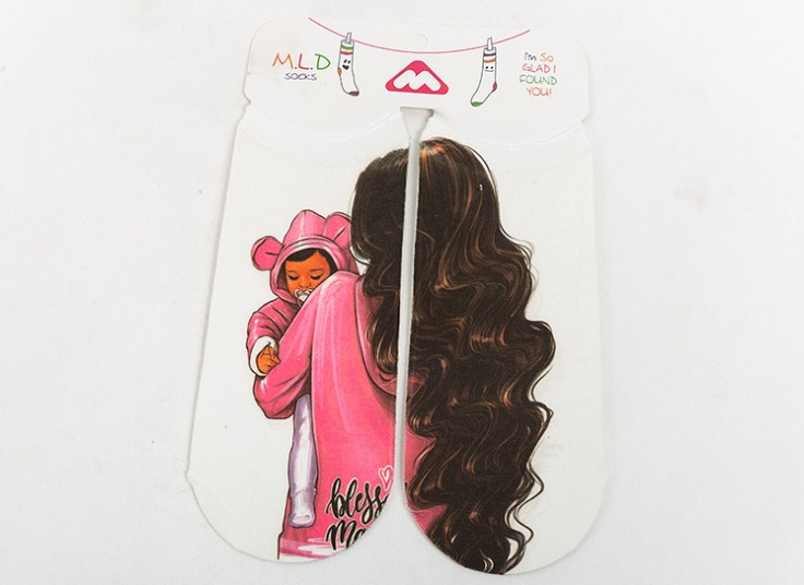 جوراب طرح چاپی MLD