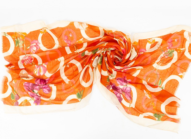 شال نخی طرحدار