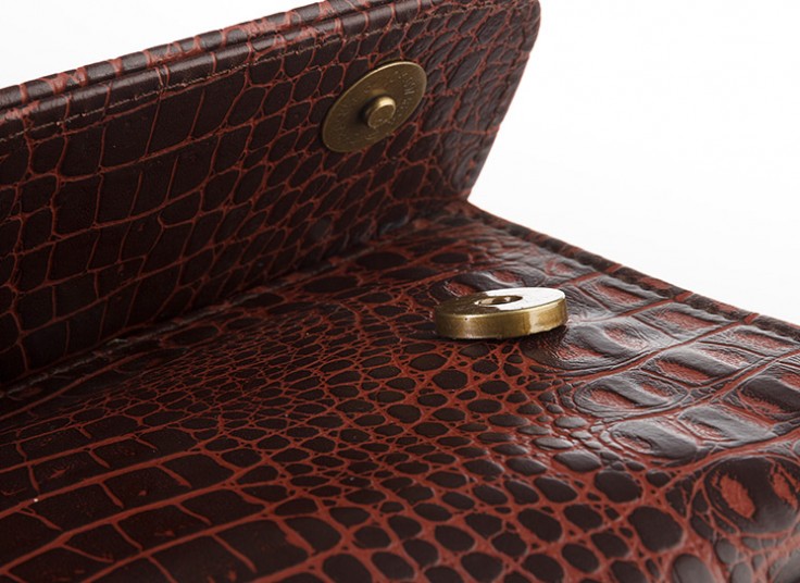 کیف چرمی مدارک طرح پوست