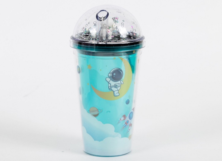 لیوان اسموتی چراغ دار گلکسی