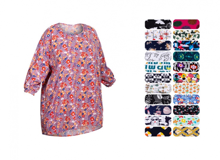 بلوز نخی زنانه سرآستین کش