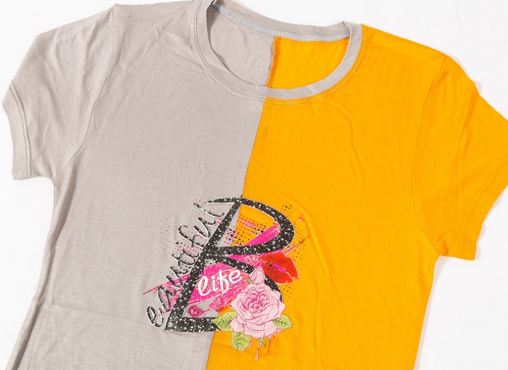 تیشرت زنانه طرح گل