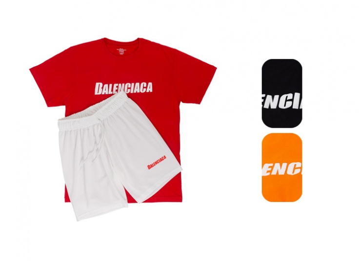 ست تیشرت و شلوارک طرح Balenciaga