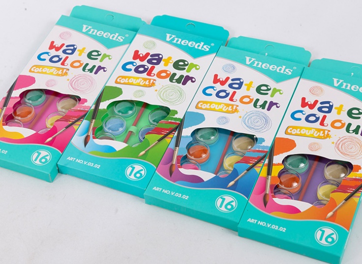 آبرنگ 16 رنگ Vneeds