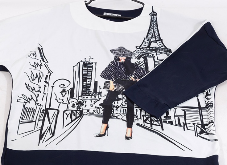 بلوز زنانه طرح ایفل