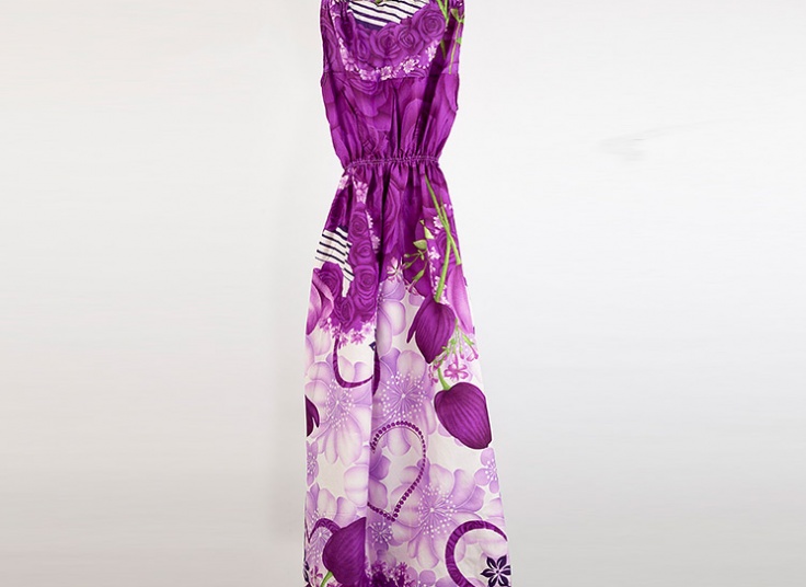 پیراهن ساحلی گل‌دار زنانه