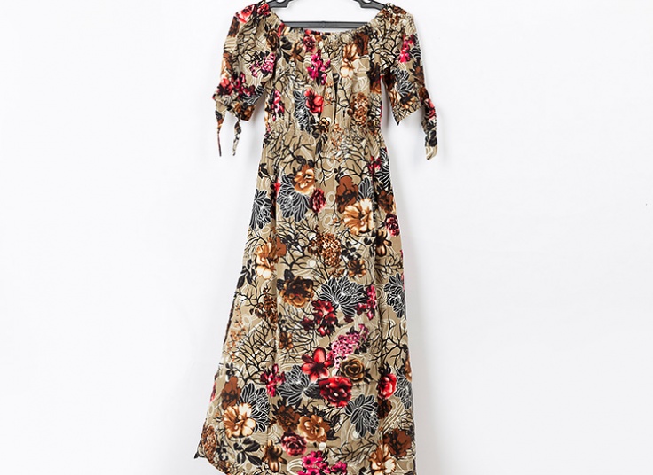 پیراهن ساحلی یقه قایقی