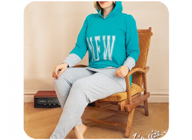 ست راحتی زنانه کلاهدار Sexen