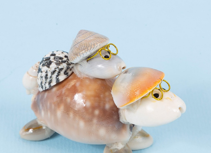 مجسمه لاکپشت صدفی