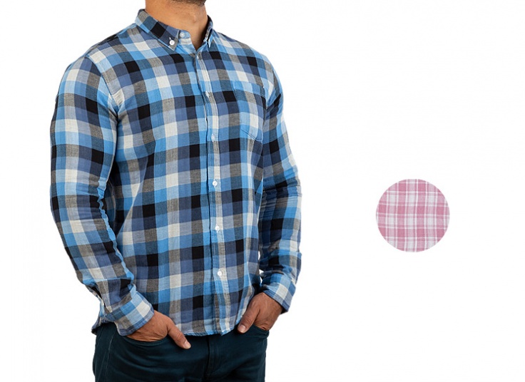 پیراهن چهارخانه مردانه Terranova