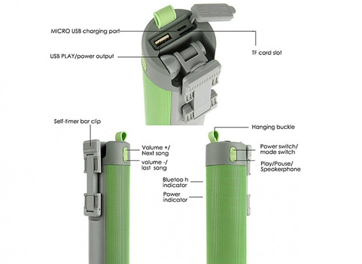اسپیکر بلوتوث و مونوپاد سه کاره