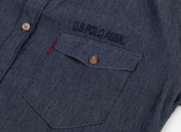 پیراهن طرح جین آستین بلند Polo