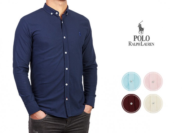 پیراهن آستین بلند مردانه Polo
