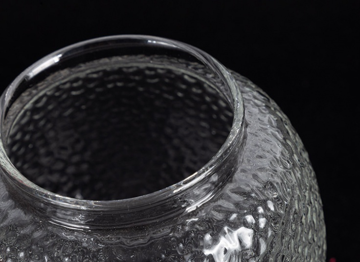 بانکه شیشه ای درب پارچه ای