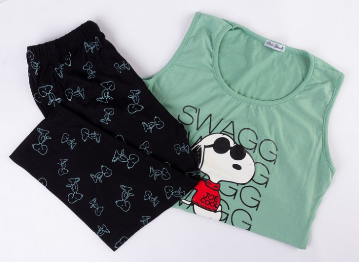 ست تاپ و شلوارک Snoopy