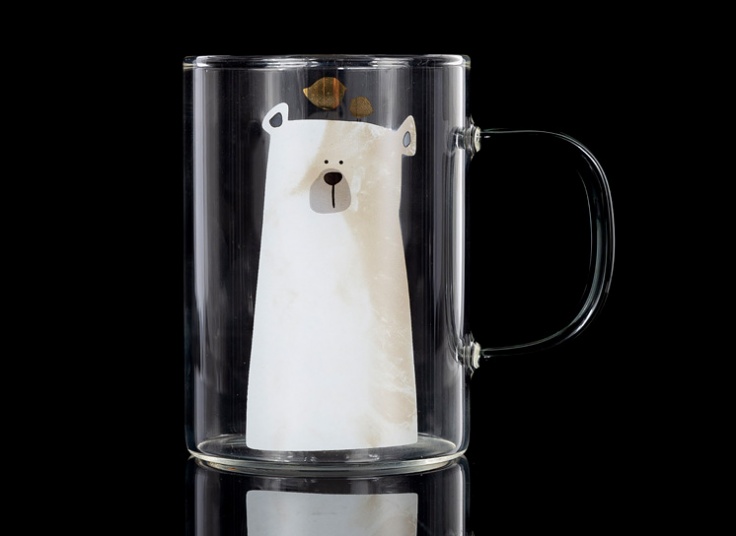 لیوان پیرکس طرح Polar Bear