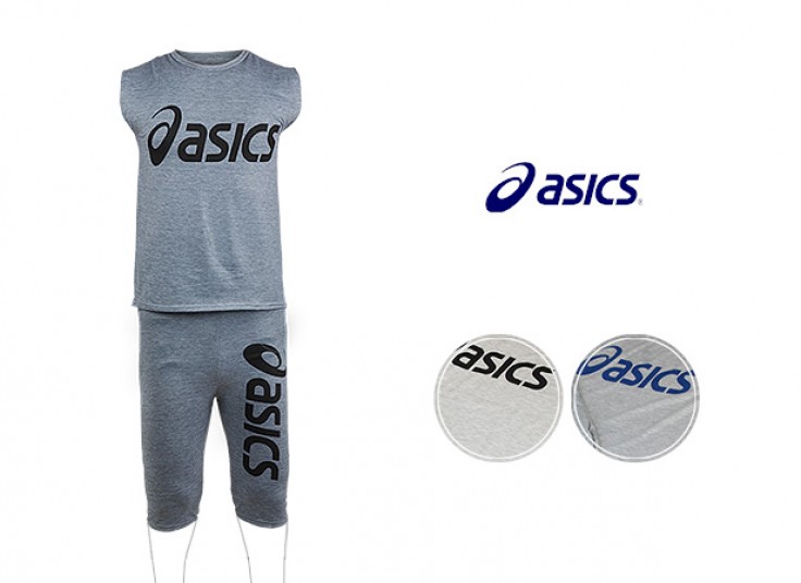 حلقه ای و شلوارک مردانه طرح ASICS
