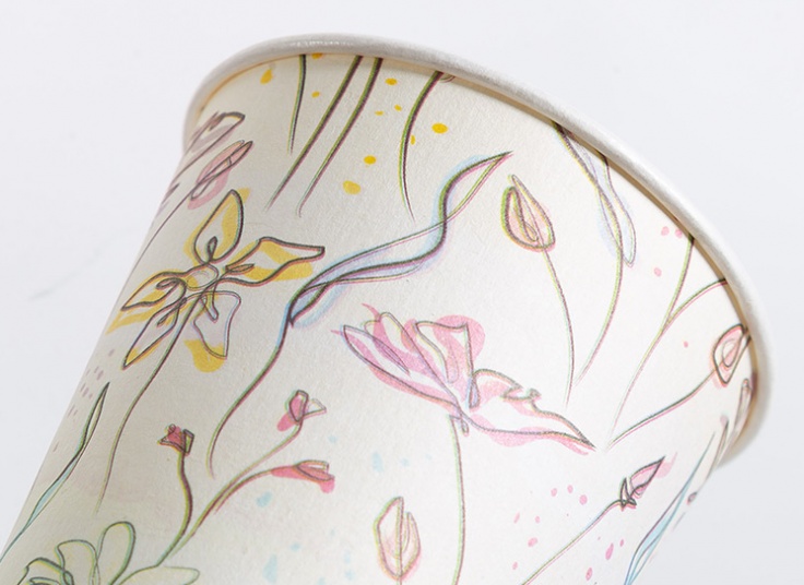 لیوان یکبار مصرف کاغذی بسته 50 عددی