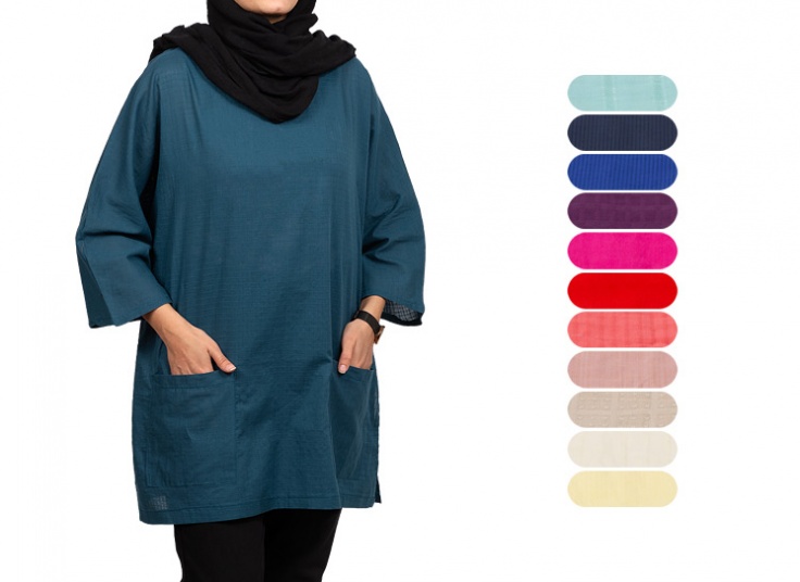 تونیک زنانه سایز بزرگ کد 15719