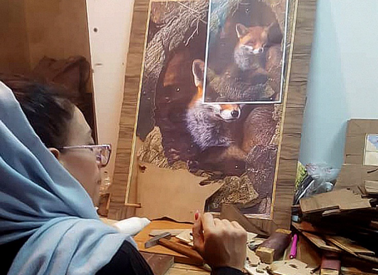 آموزش معرق کاری آموزشگاه رازچوب