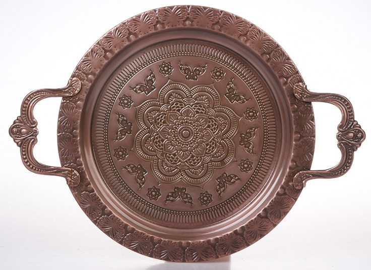 سینی فلزی طرح برجسته