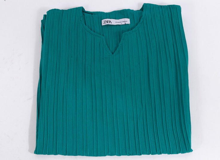 تیشرت مردانه یقه کوبایی طرح zara