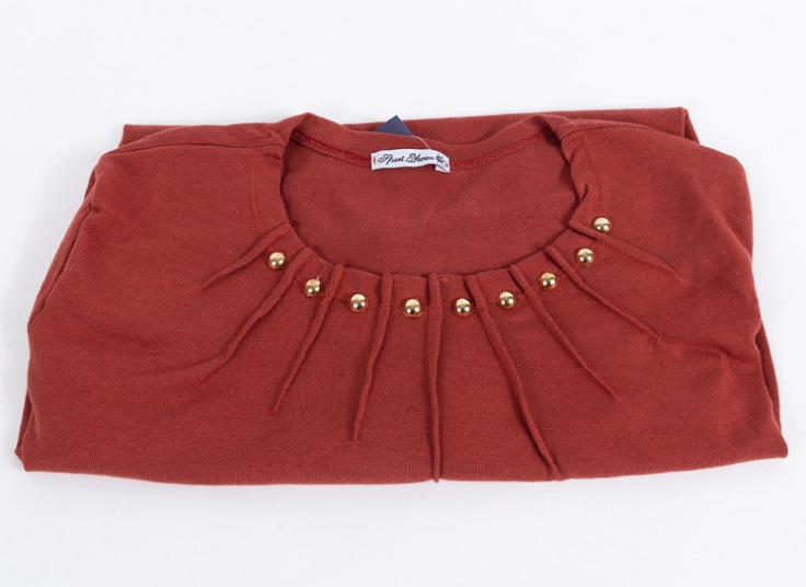 بلوز بافت زنانه جلو پیله دار