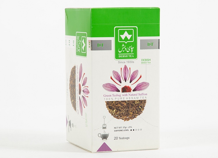 چای کیسه ای زعفرانی دبش