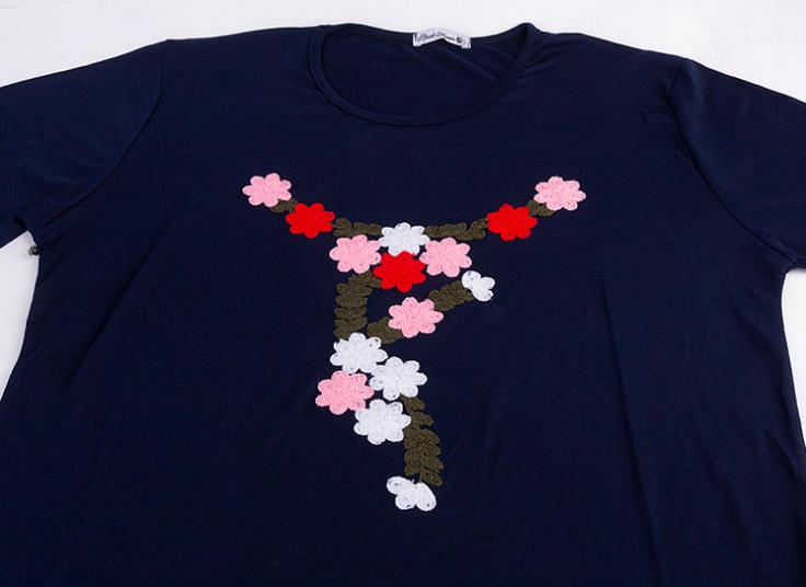 بلوز سایز بزرگ زنانه broidery