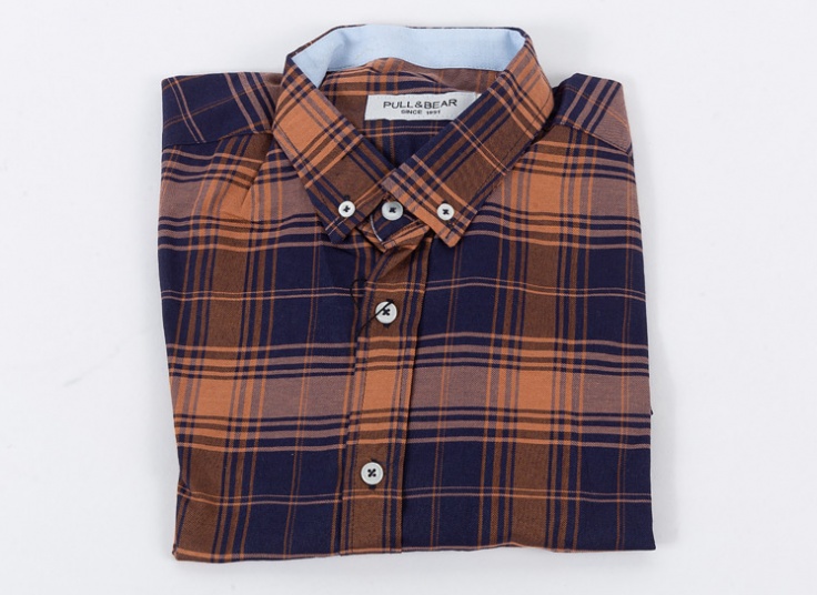 پیراهن چهارخانه Pull&Bear