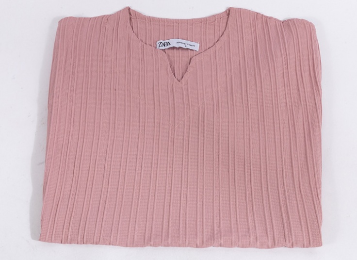 تیشرت مردانه یقه کوبایی طرح zara