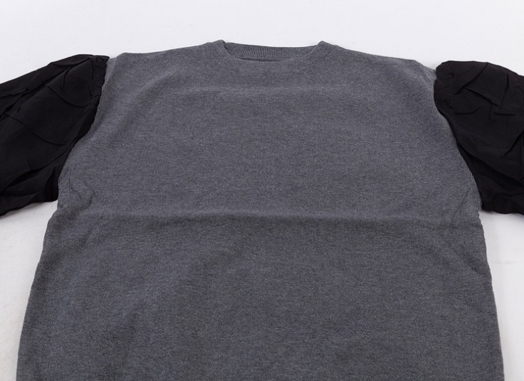 بلوز بافت آستین فانتزی