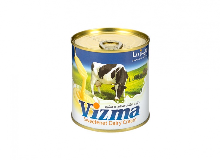 کرم خامه ای کننده لبنی شیرین vizma