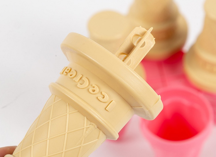 قالب بستنی ساز 4 عددی طرح بستنی قیفی