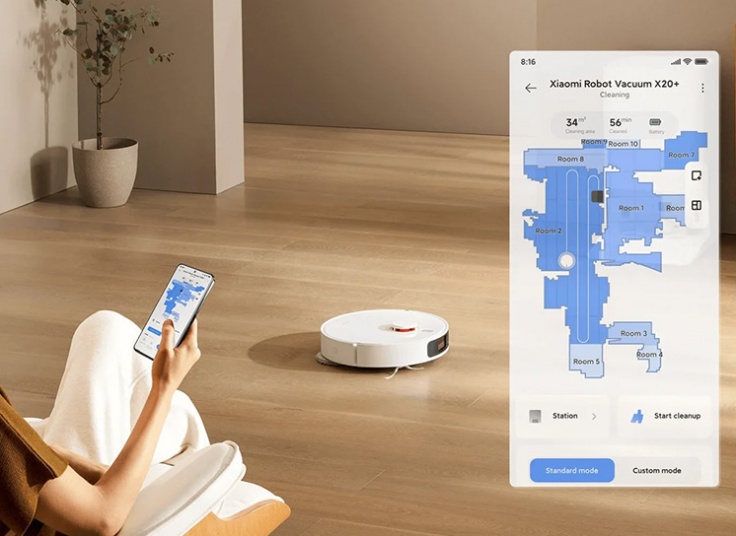 جاروبرقی رباتیک شیائومی مدل Robot Vacuum X20 Plus