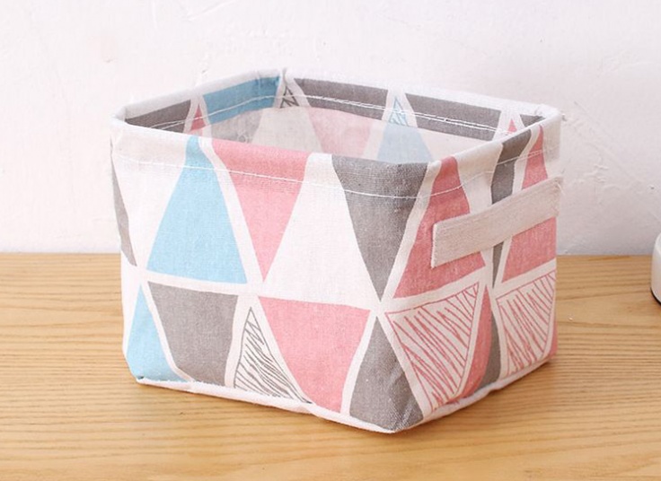 سبد پارچه ای طرح دار