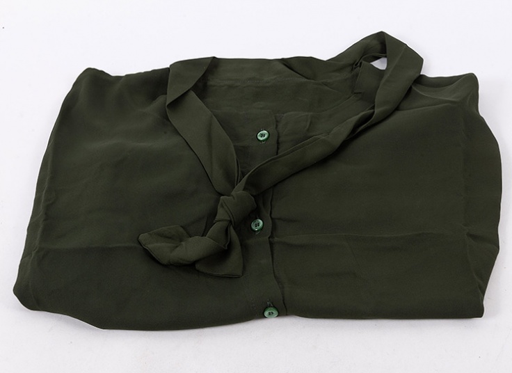 بلوز حریر یقه کراواتی کد 11456