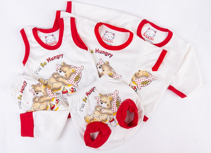 ست پنج تکه لباس بچگانه banini