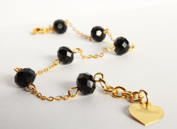 ست کریستال با زنجیر آب طلا eghlimeh