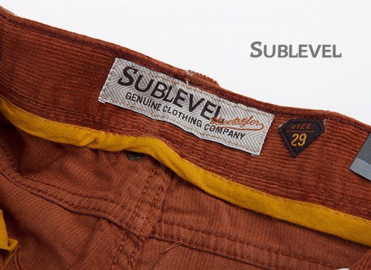 شلوار مردانه مخمل کبریتی SUBLEVEL