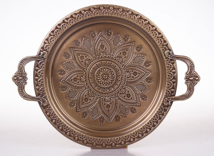 سینی فلزی طرح برجسته